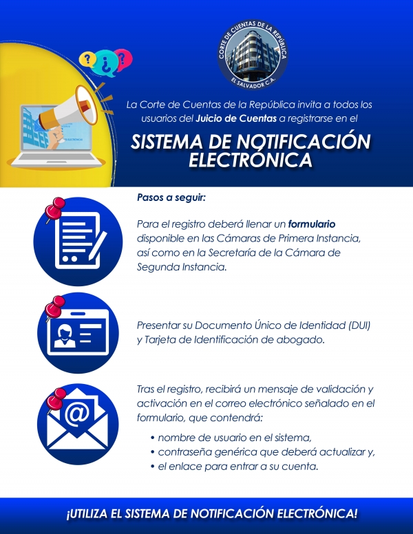 CCR LLAMA A INTERESADOS A REGISTRARSE EN EL SISTEMA DE NOTIFICACI&Oacute;N ELECTR&Oacute;NICA