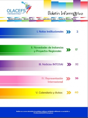 BOLET&Iacute;N INFORMATIVO DE LA OLACEFS INFORMA SOBRE ACTIVIDADES DE LA CORTE DE CUENTAS DE EL SALVADOR