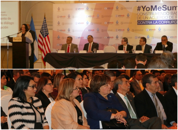 LA PRESIDENTE CCR TESTIGO DE HONOR EN LANZAMIENTO DE INICIATIVA PARA LA CONSTRUCCI&Oacute;N DE BASES DE ACUERDO DE PA&Iacute;S CONTRA LA CORRUPCI&Oacute;N