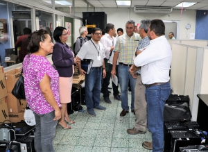PRESIDENTE DE LA CCR JUNTO A PERSONAL DEL DECIP Y EMPRESAS CONSULTORAS REALIZAN INSPECCI&Oacute;N A LA INFRAESTRUCTURA DE LA CCR